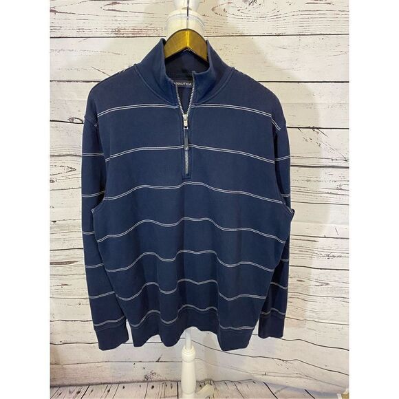Nautica 1/4 Zip Pullover Cotton Poly Blend Size XL - Picture 2 of 6
